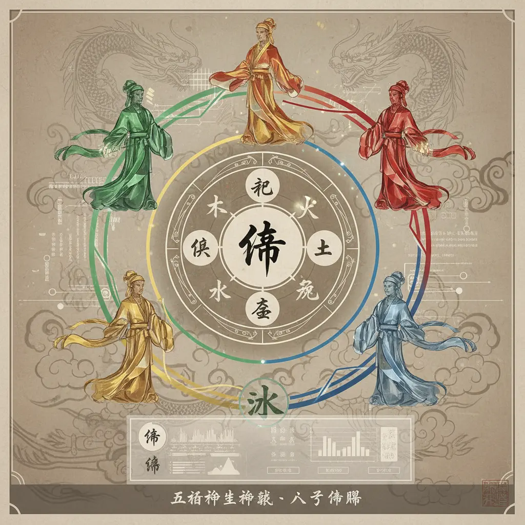 八字命盤 - 五行相生相剋